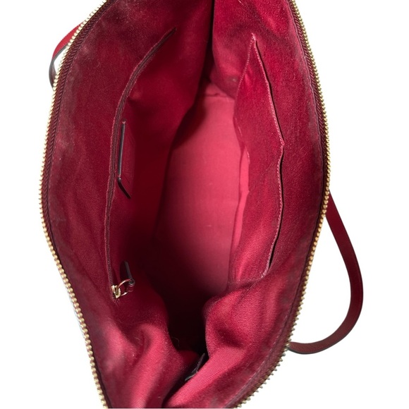 Coach Gallery Tote Red Gold Hardware Year Made 2019 11”x13”x5.5” - Picture 2 of 8